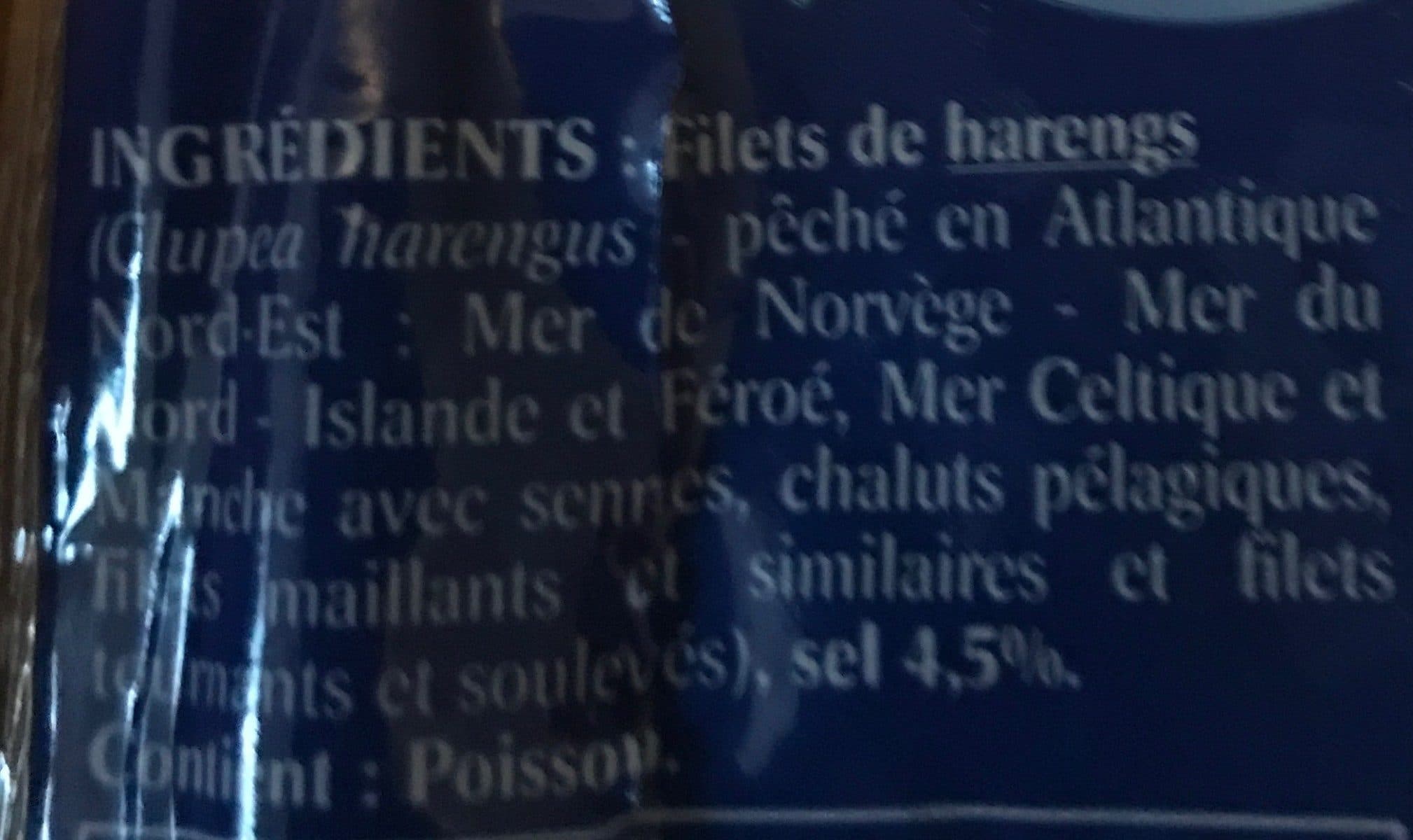 Open Food Facts Filets Harengs packshot