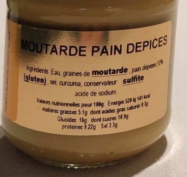 Open Food Facts Moutarde pain d'épices packshot