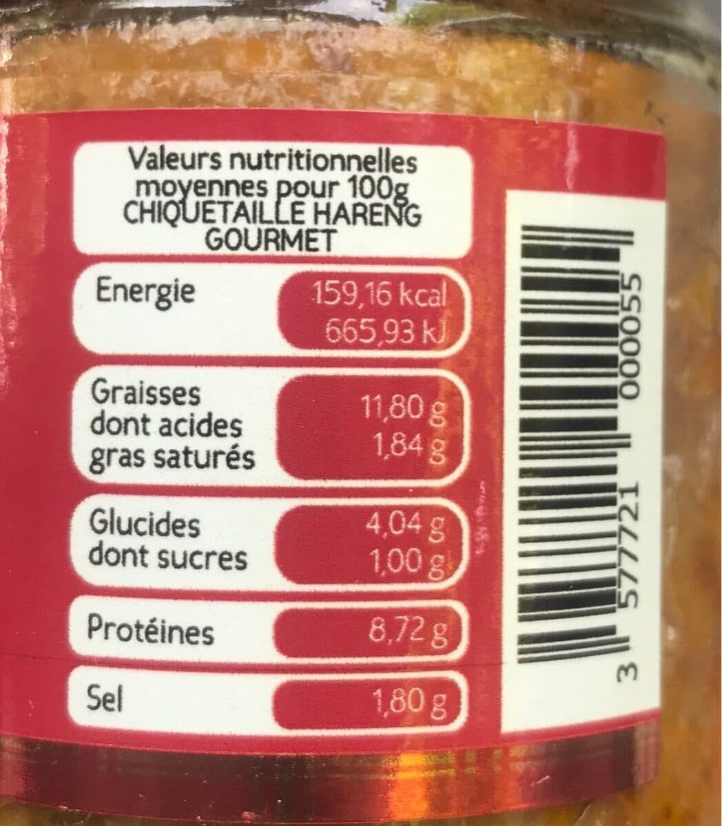 Open Food Facts Chiquetaille de Hareng Saur packshot