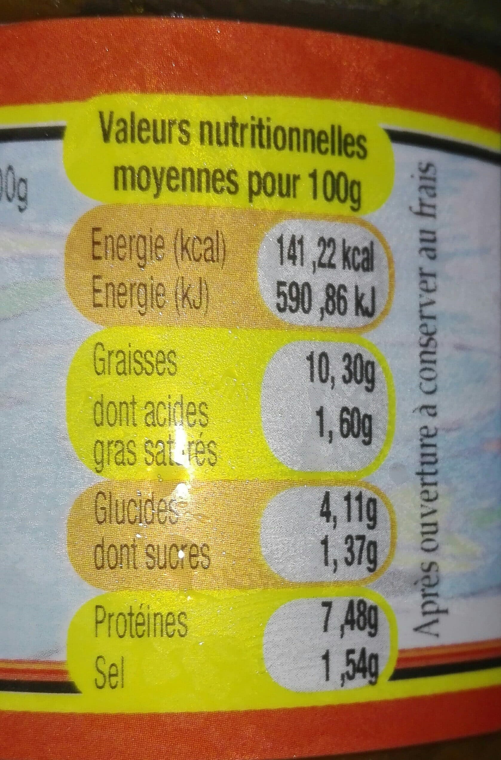 Leader Price Souskay De Hareng Saur Délices Locales packshot