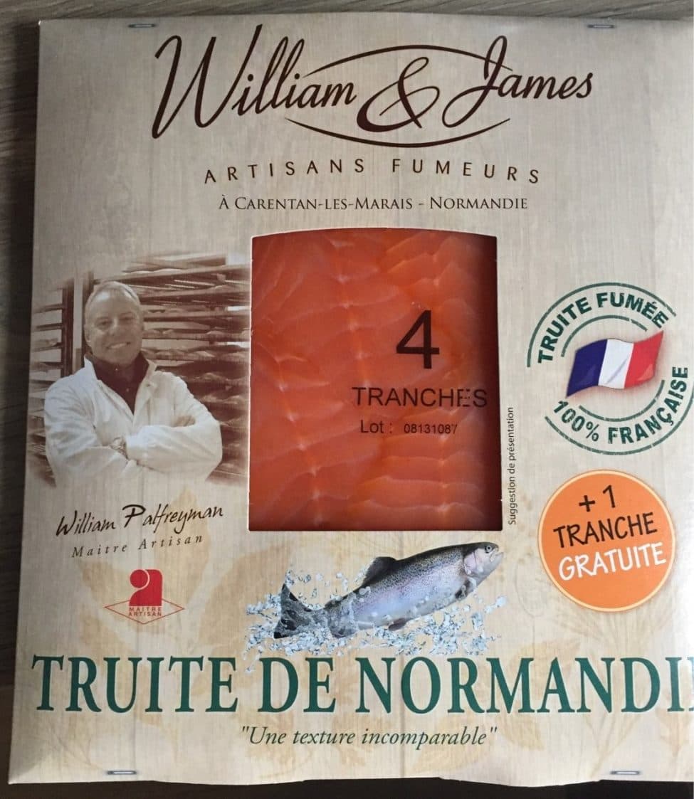 William & James Truite de normandie packshot
