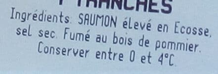Williams & James Saumon fumé au bois de pommier de Normandie x4 tranches packshot