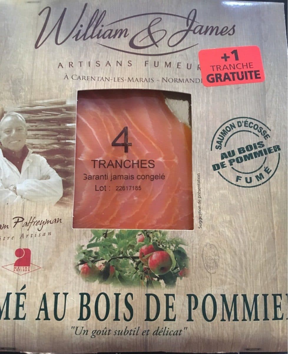 William & James Saumon d'ecosse au bois de pommier fumé packshot
