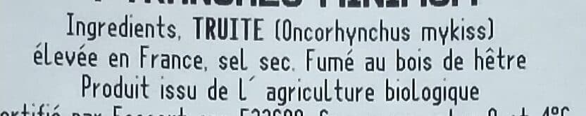 William & James Truite fumee bio packshot