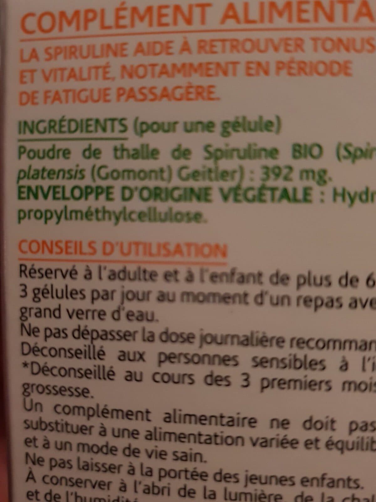 Sibell Spiruline packshot