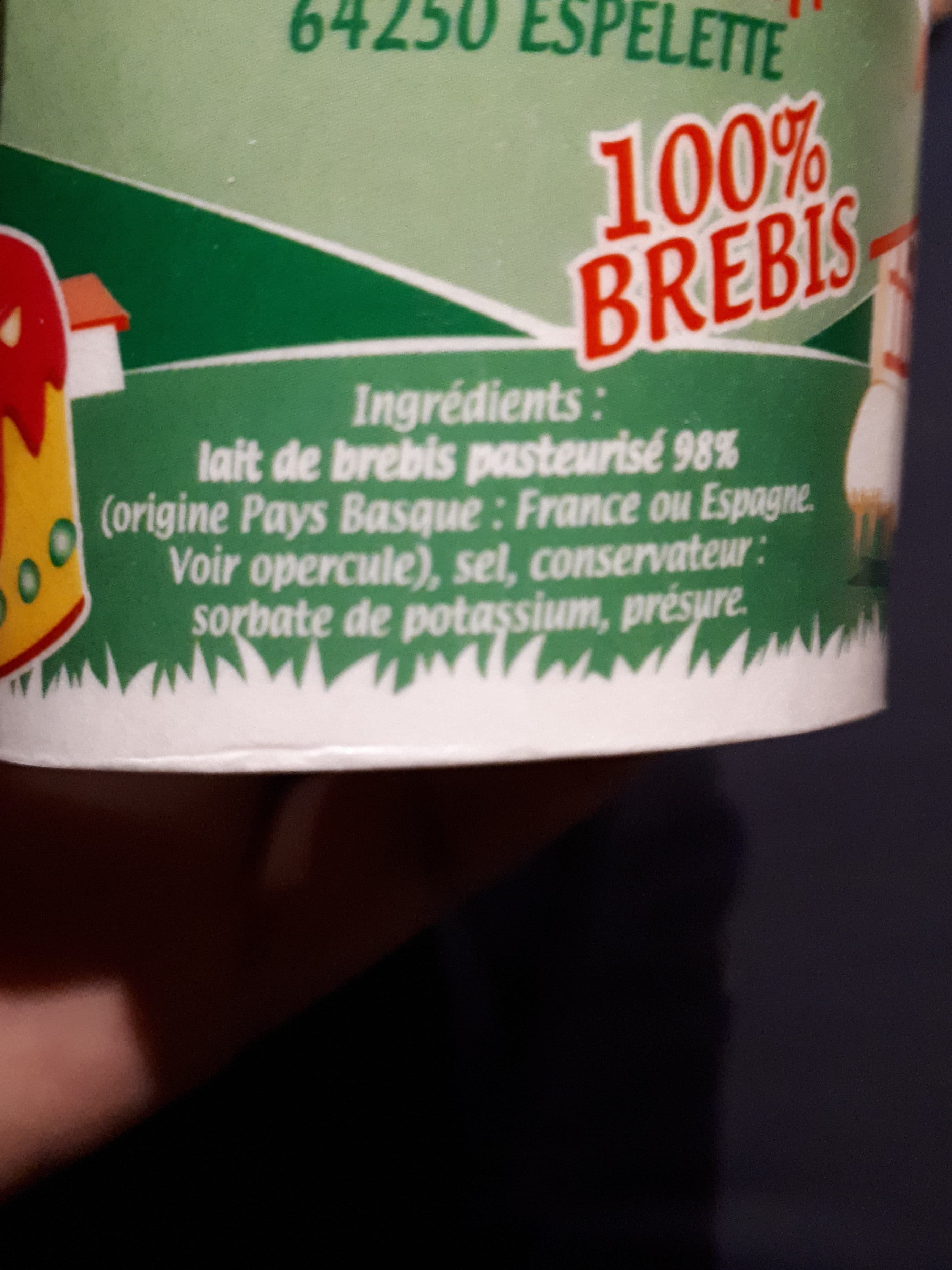 Baskalia Caille de brebis au lait pasteurisé BASKALIA packshot