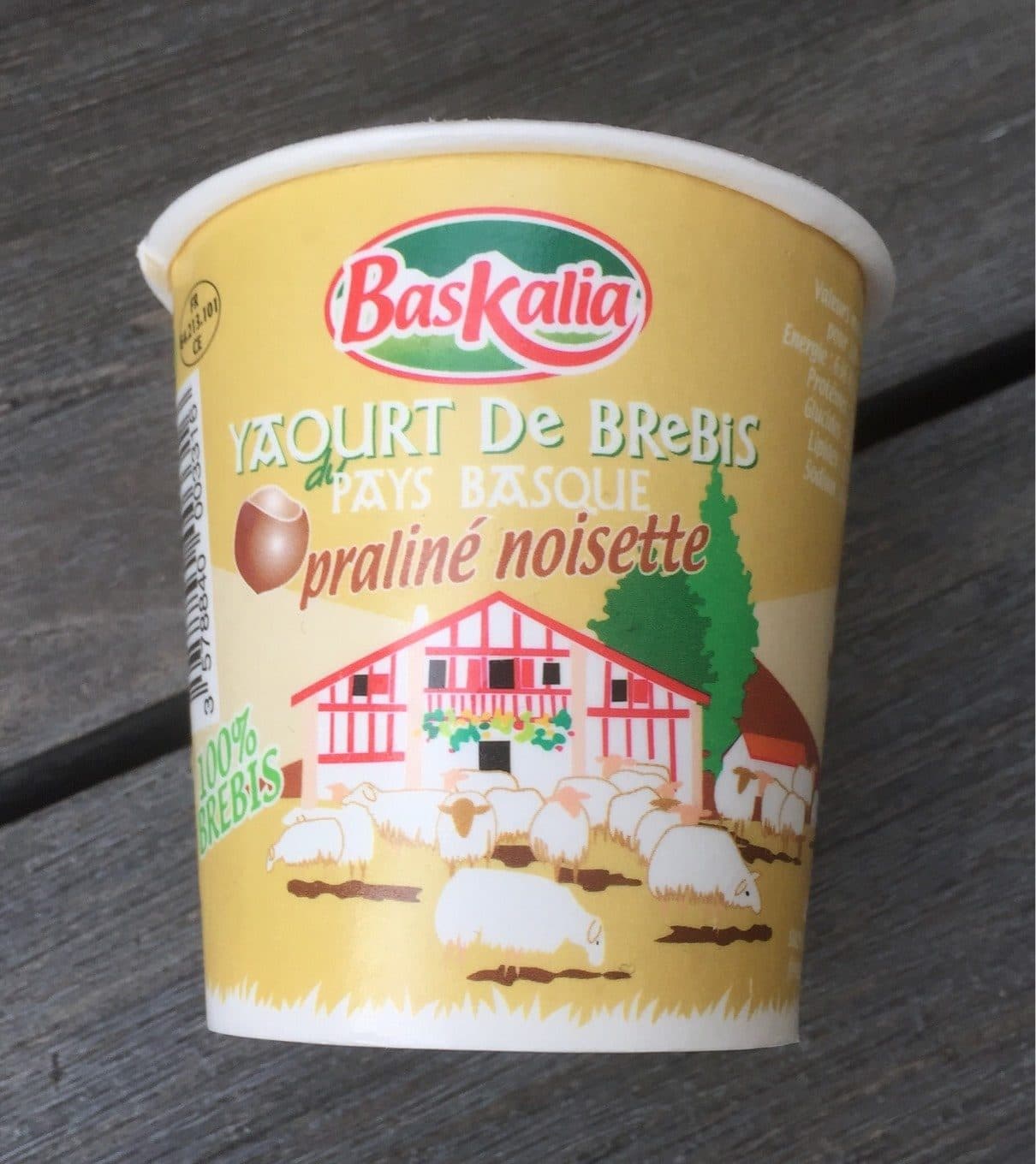 Baskalia Yaourt de brebis pays basques praliné noisette packshot