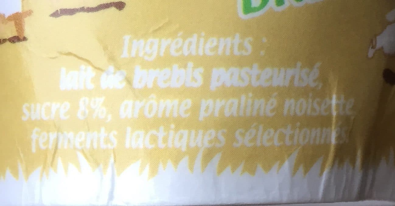 Baskalia Yaourt de brebis pays basques praliné noisette packshot