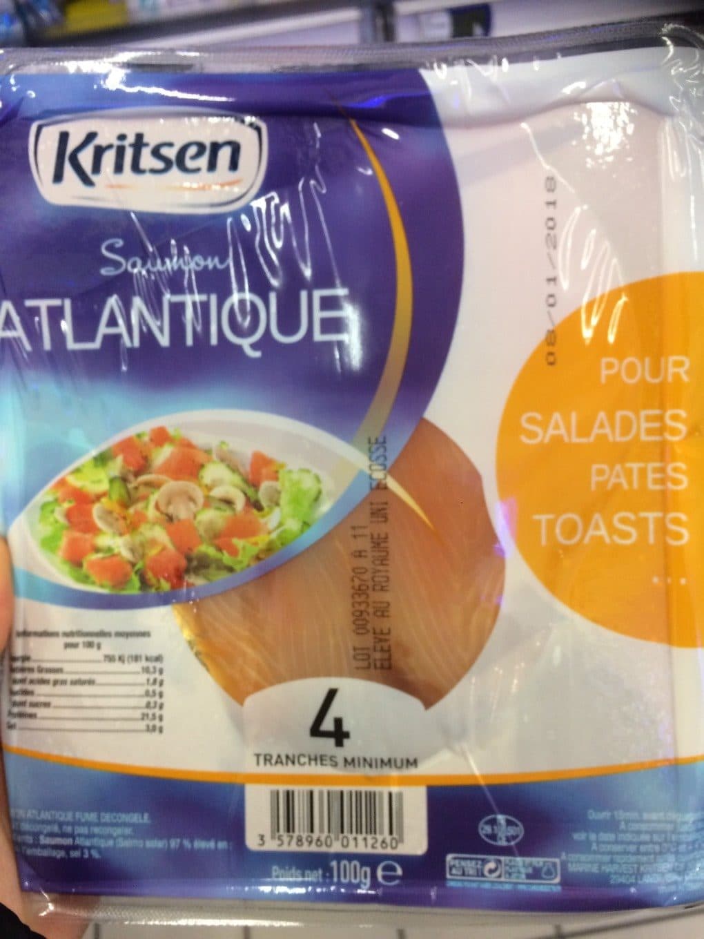 Kritsen Kritsen saumon fume de norvege mini tranche x4 packshot