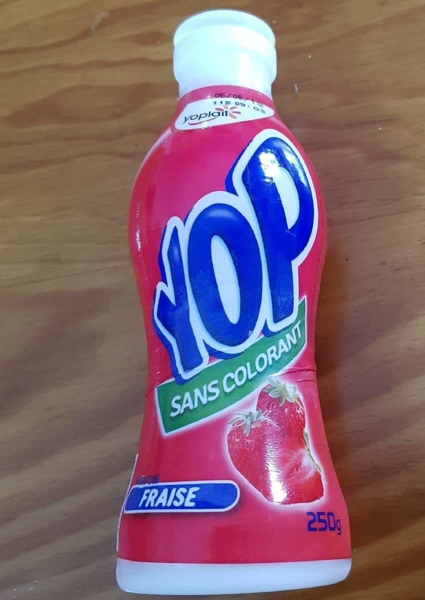 Yoplait Yop fraise packshot