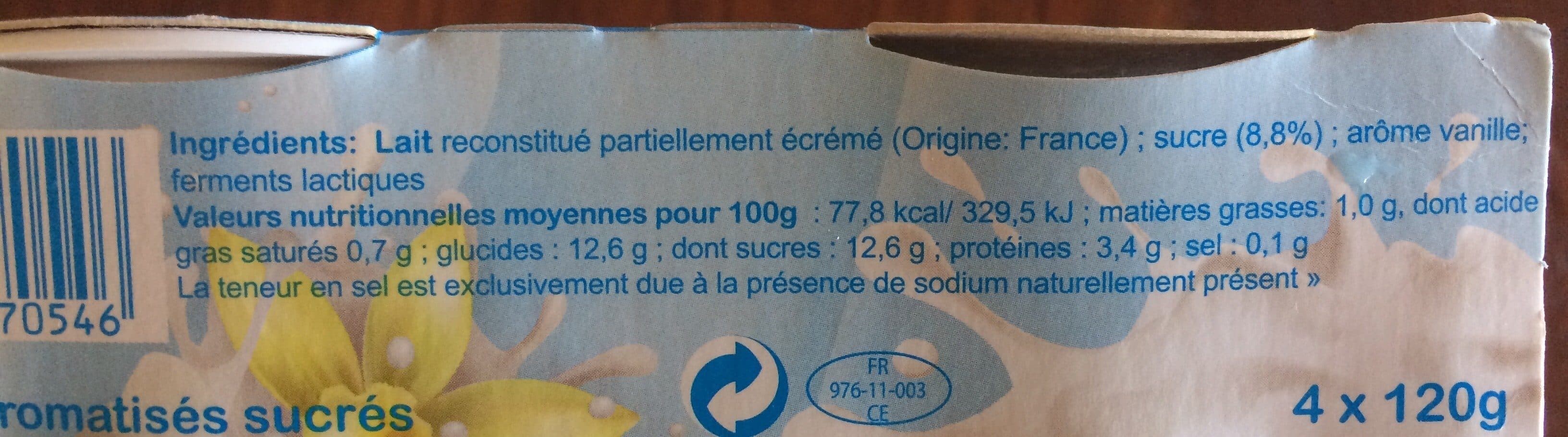 Yoplait Yaourt Oula Vanille packshot