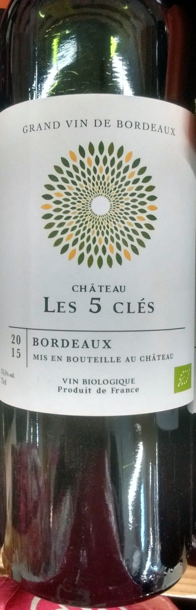 Château Les 5 Clés Bordeaux packshot