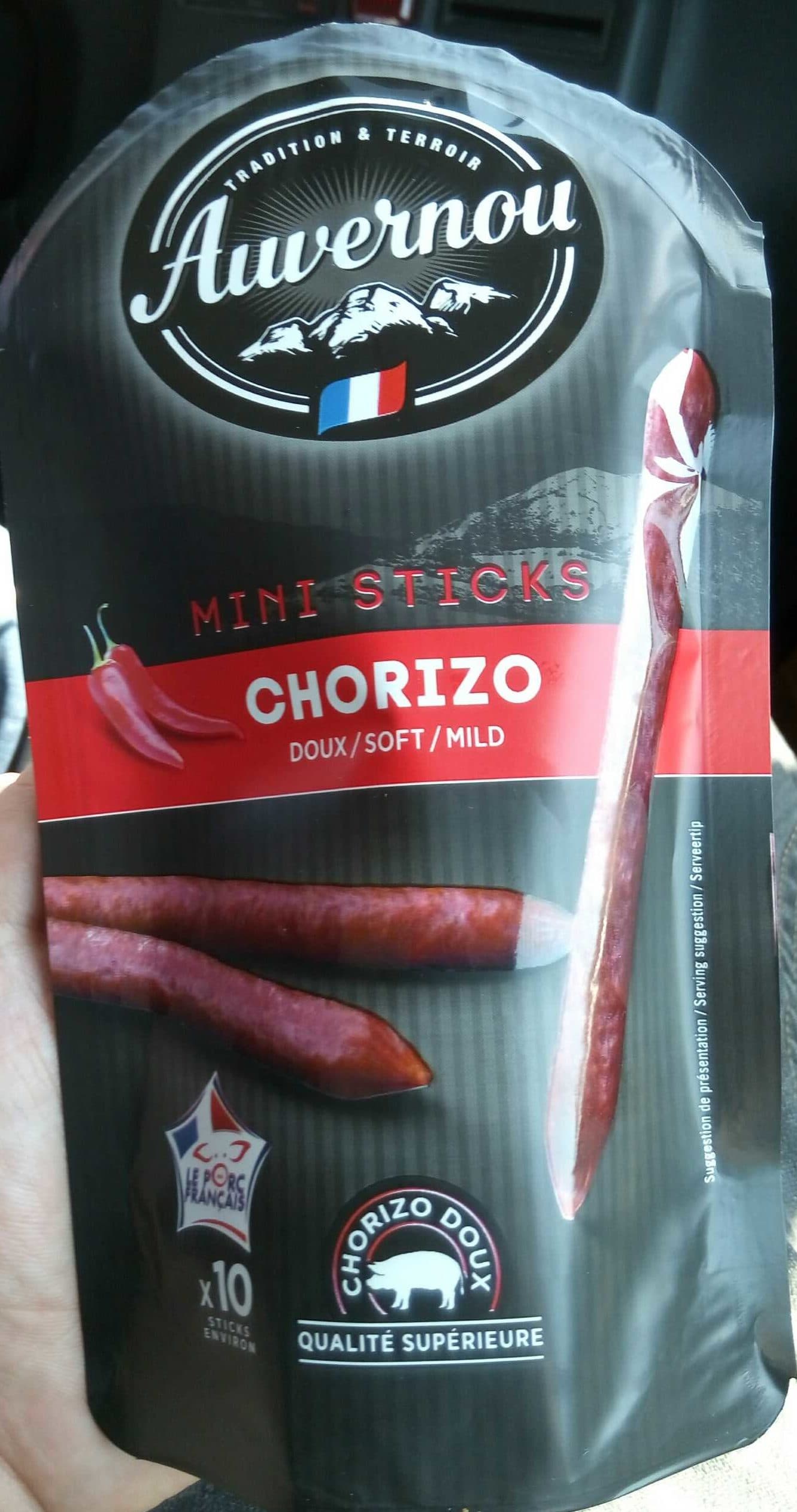 Auvernou Auvernou Chorizo Sticks Pikant packshot