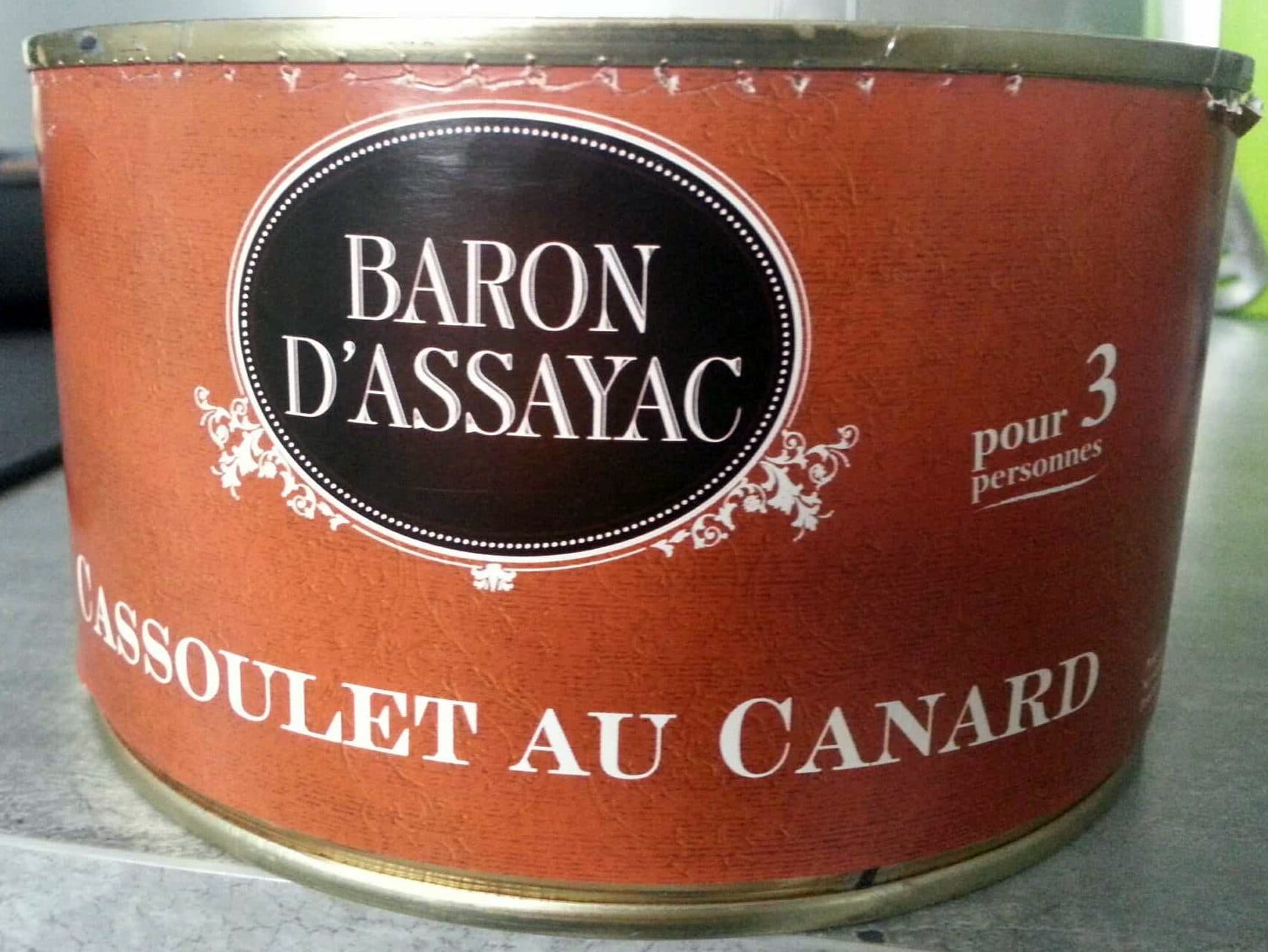 Baron d'Assayac Cassoulet au Canard packshot