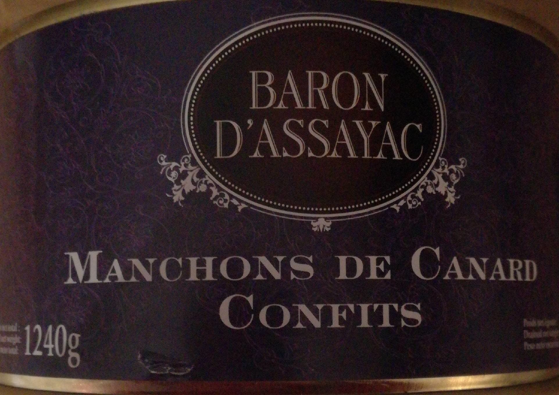 Baron D'assayac Manchon de canard confit packshot