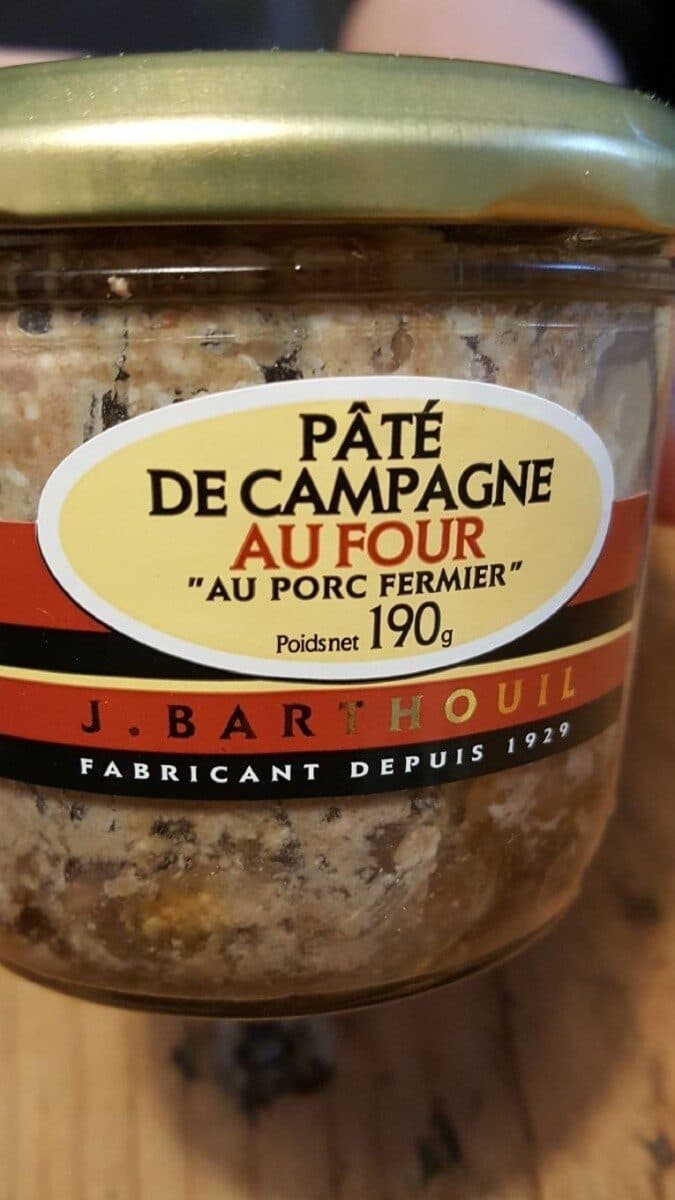 Open Food Facts Pâté de campagne au four packshot