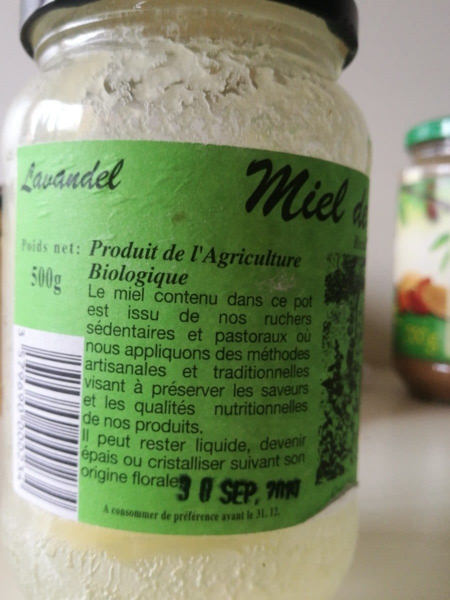 Open Food Facts Miel de lavande bio 500 g packshot