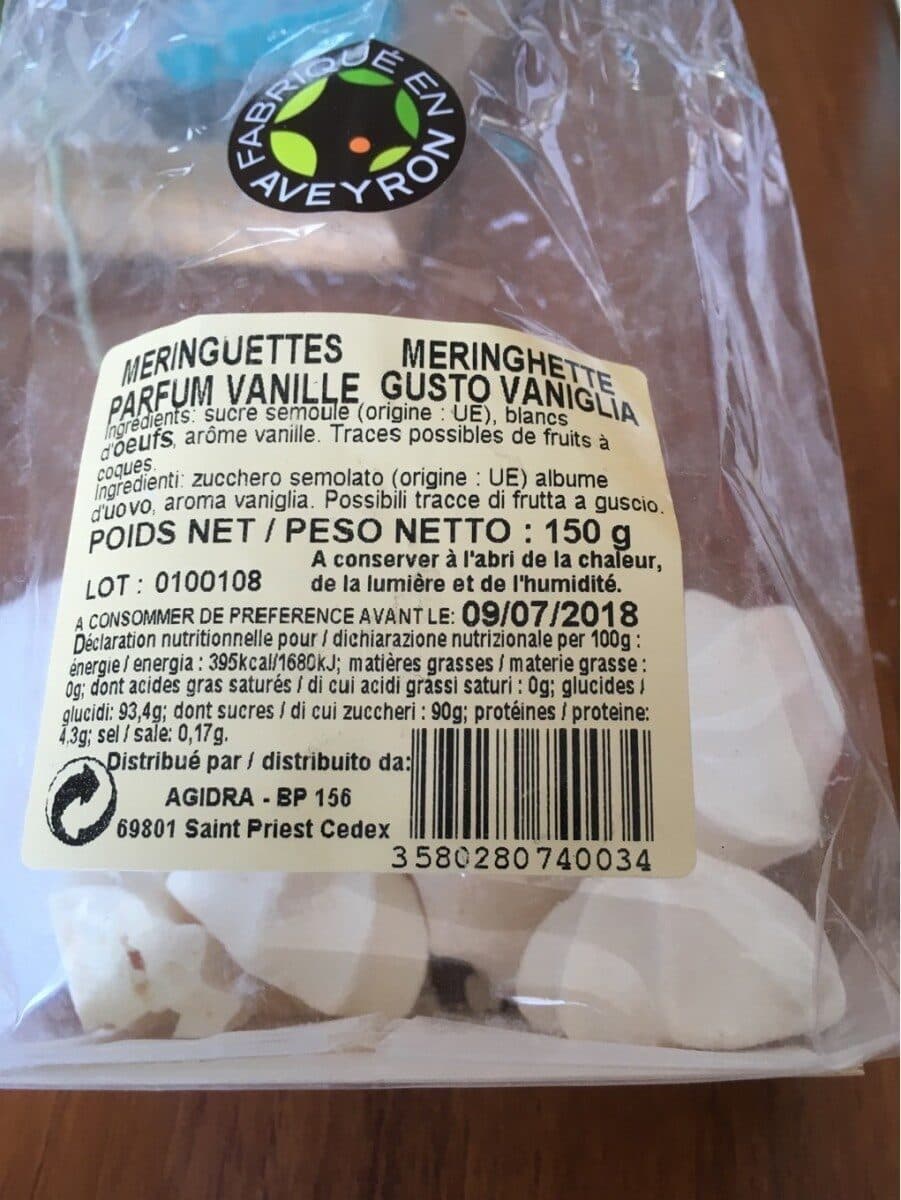 Agidra Meringuettes packshot