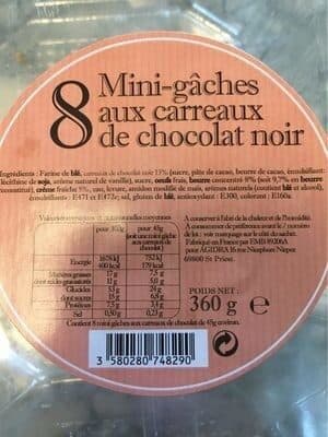 Agidra Mini-gâches aux carreaux de chocolat noir packshot