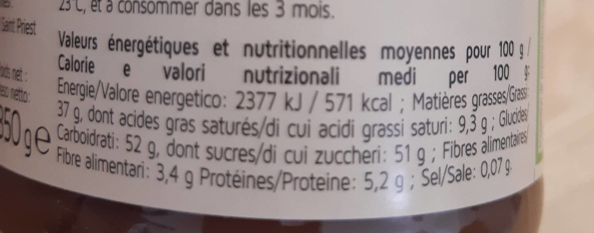 Les P'tites Tartines Pâte à tartiner aux noisettes packshot