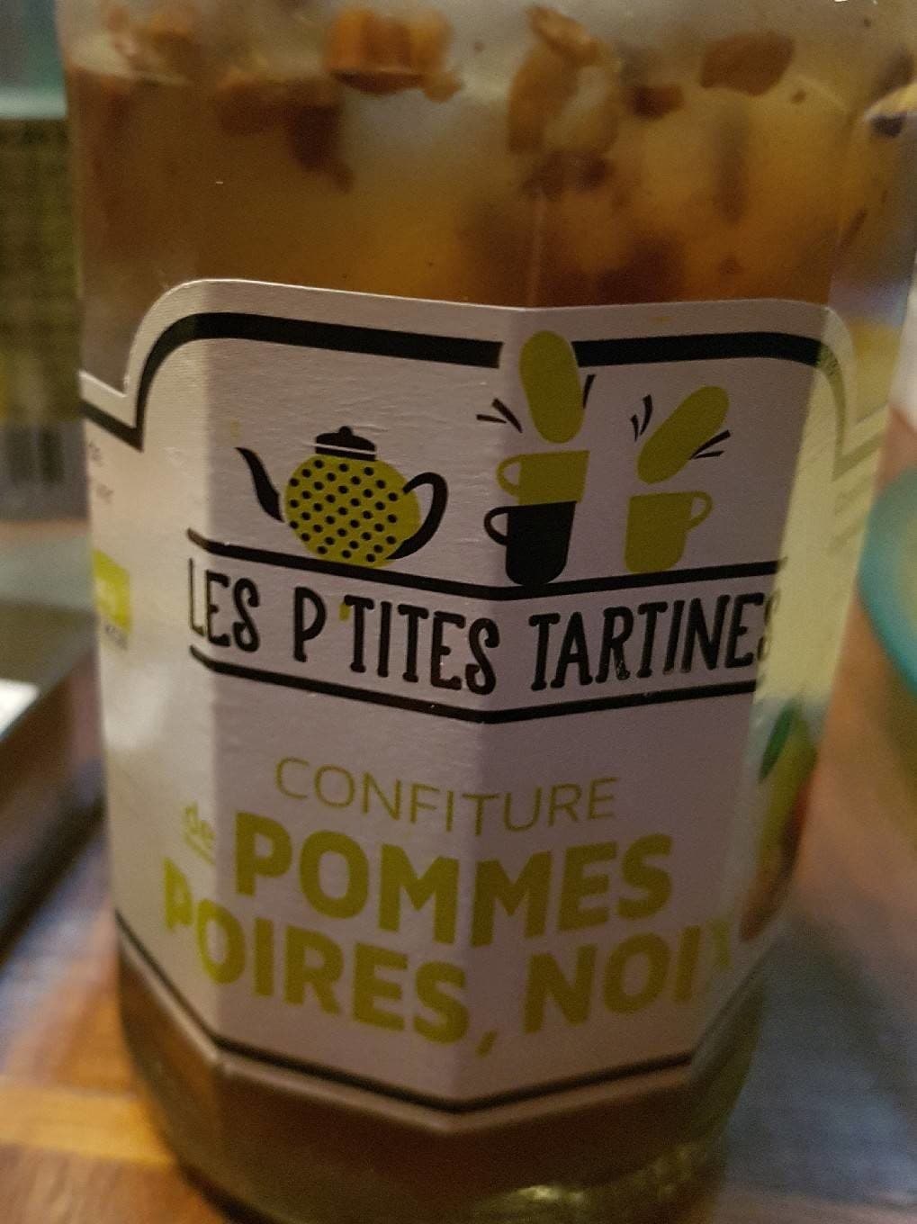 Les P'tites Tartines Confiture Pommes poire noix packshot