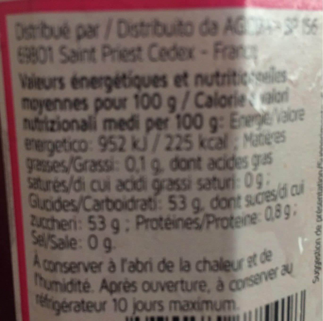 Les P'tites Tartines Confiture de Framboises de france packshot