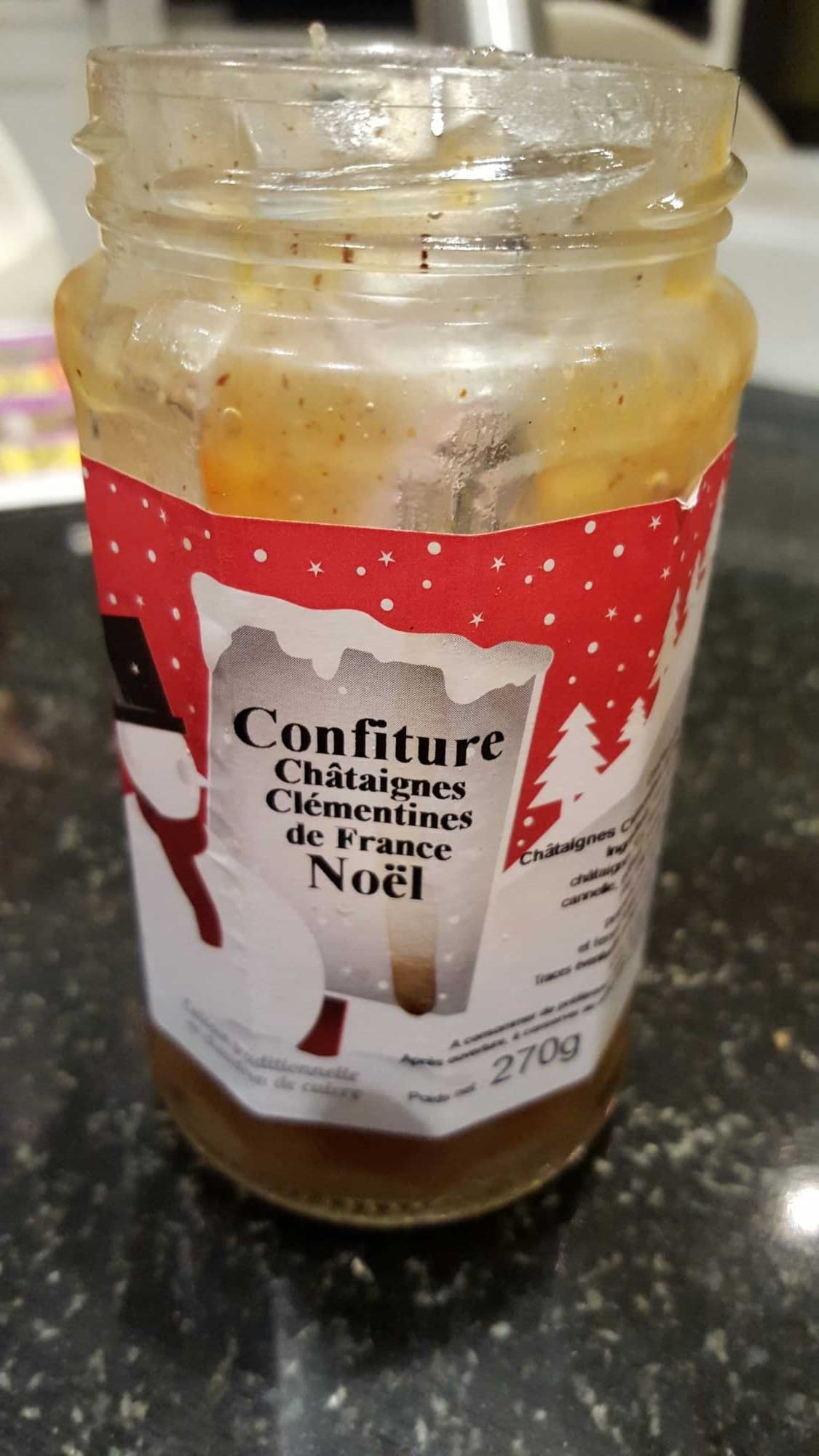 Agidra Confiture de Noël, Châtaignes et Clémentines de France packshot
