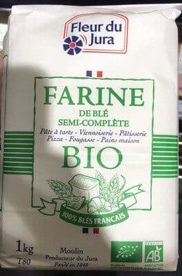 Fleur du Jura Farine de blé semi-complète bio packshot