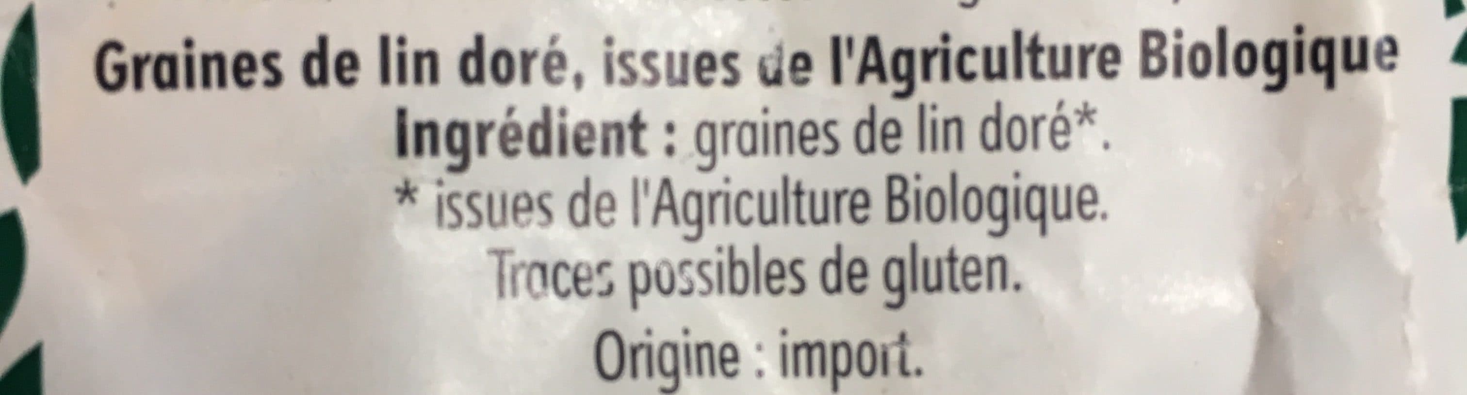 Grain De Frais Graines de lin Bio packshot