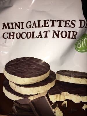 Sans marque Mini galette de riz chocolat noir packshot