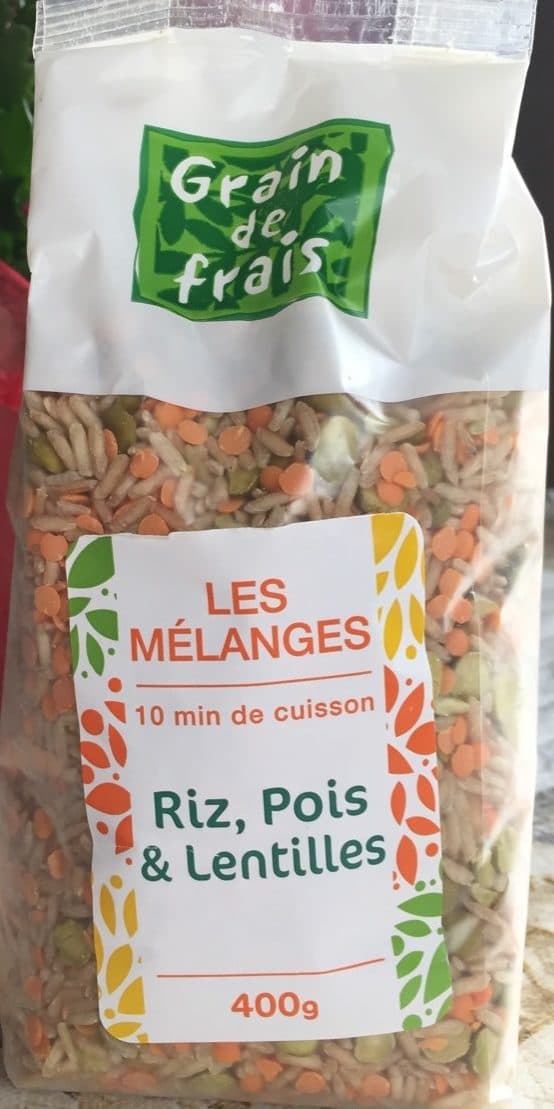 Grain de Frais Riz, Pois & Lentilles packshot