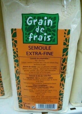 Grain de frais Semoule extra-fine packshot