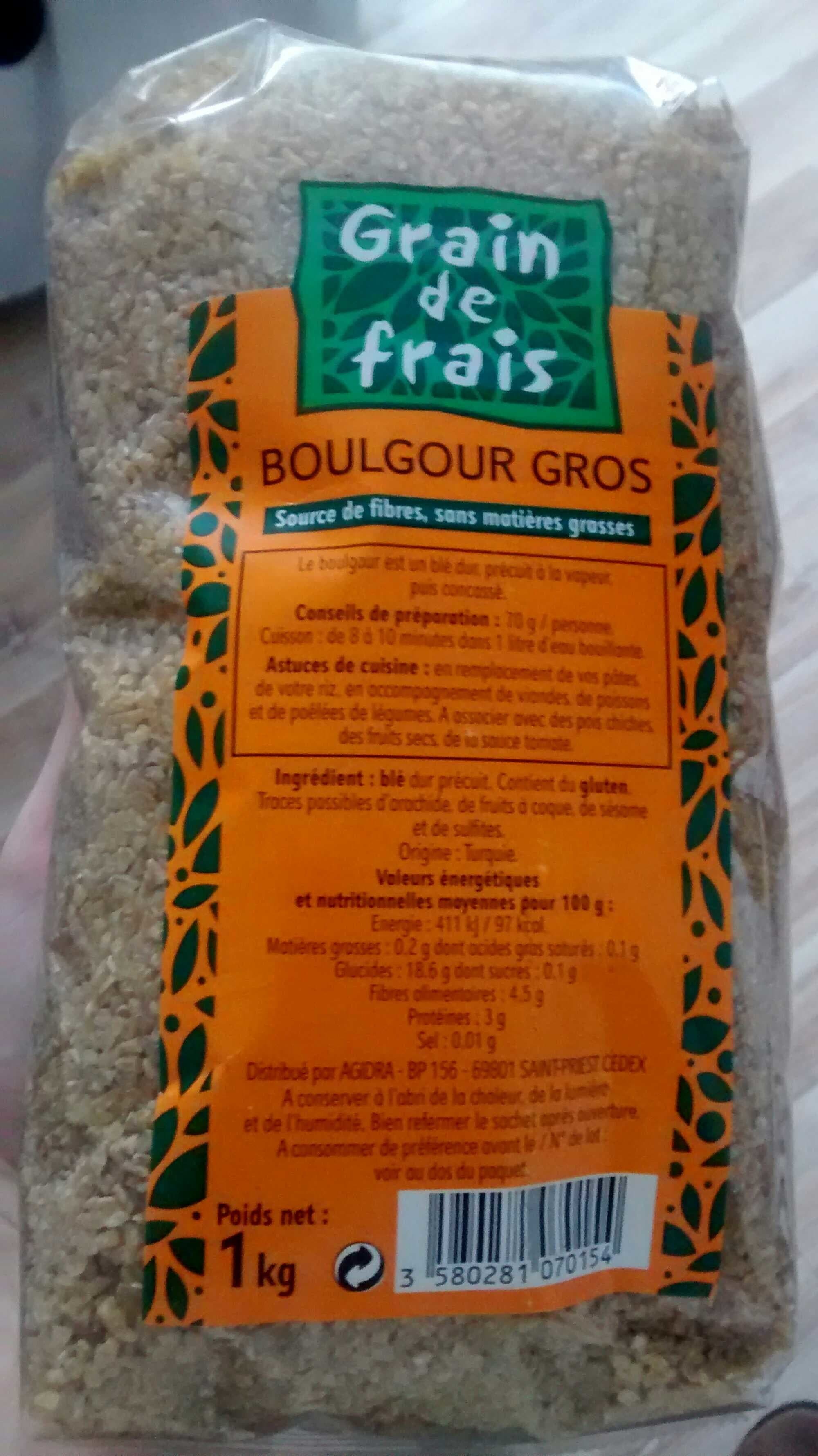Grain de frais Boulgour Gros packshot