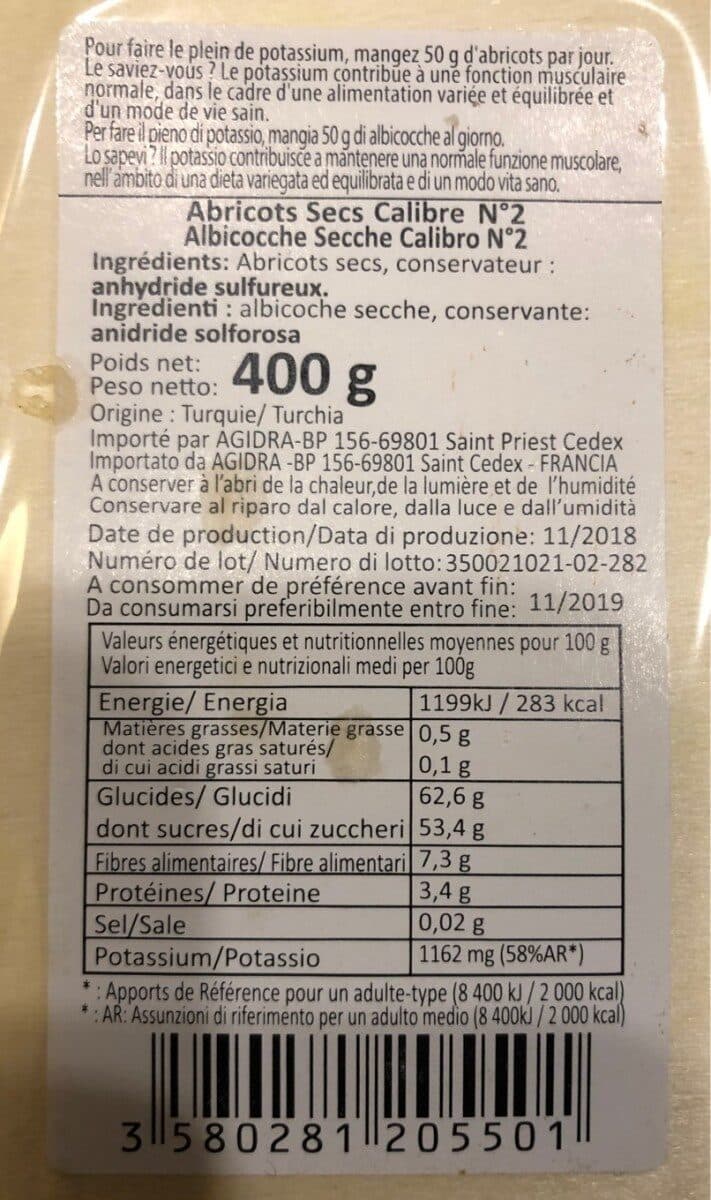 B'S Abricots secs packshot