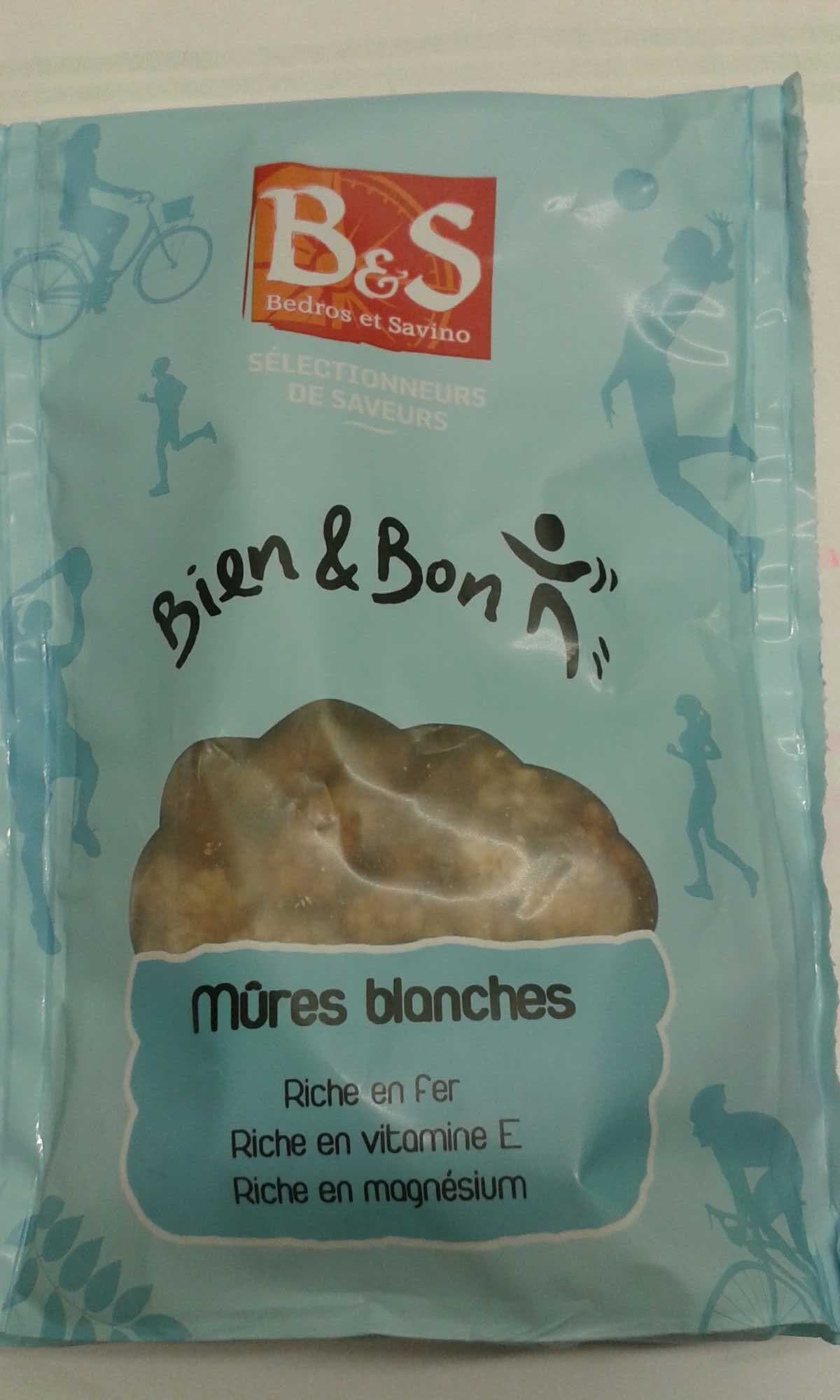 Bedros et savino Mûres blanches bien et bon packshot