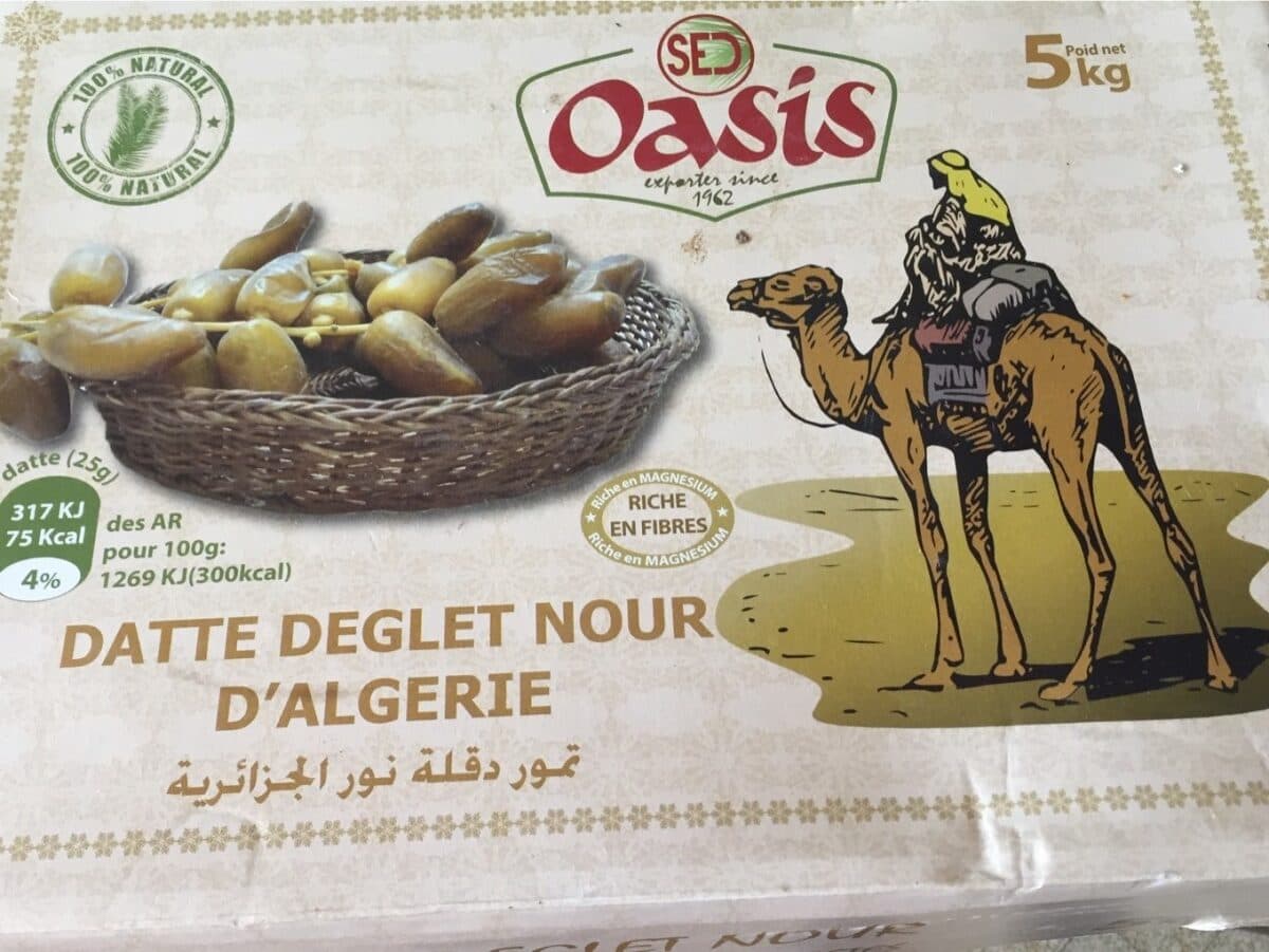 Open Food Facts Datte Deglet Nour d'Algérie packshot