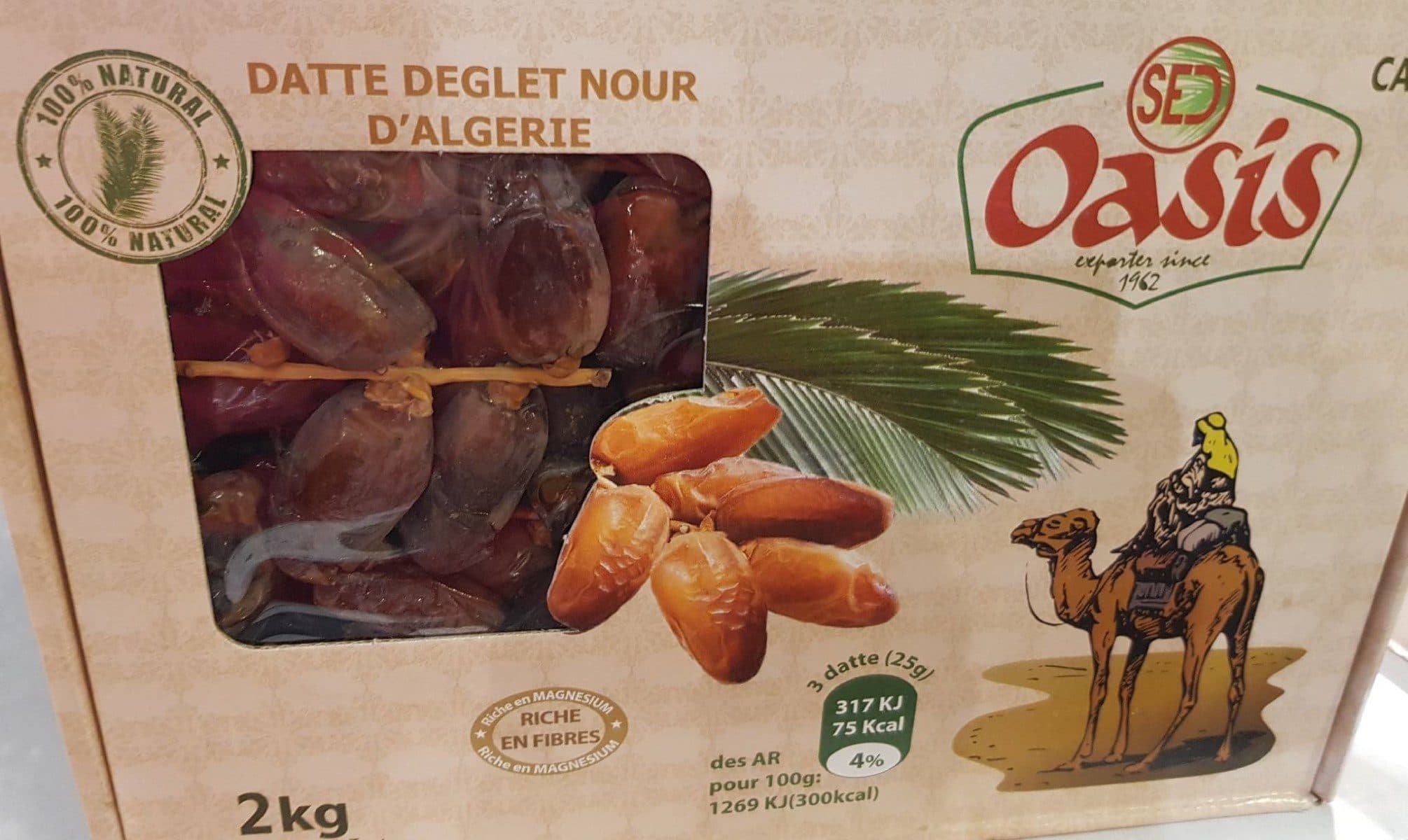 SED Oasis Datte deglet nour d'Algérie packshot