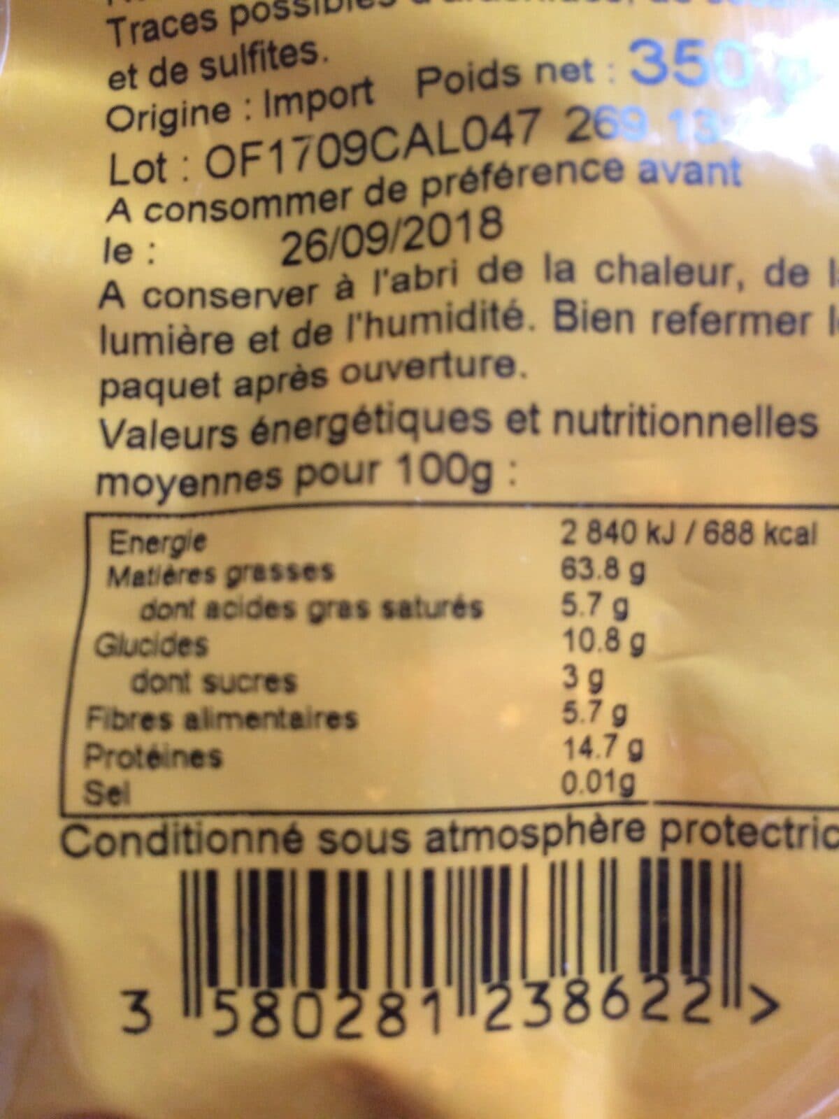 B&S Noix Cerneaux Extra Blancs B &S Sachet packshot