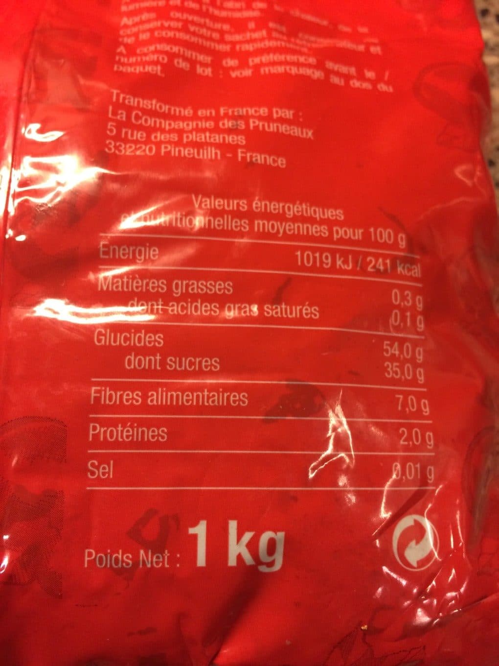 La Compagnie Des Pruneaux Pruneaux packshot