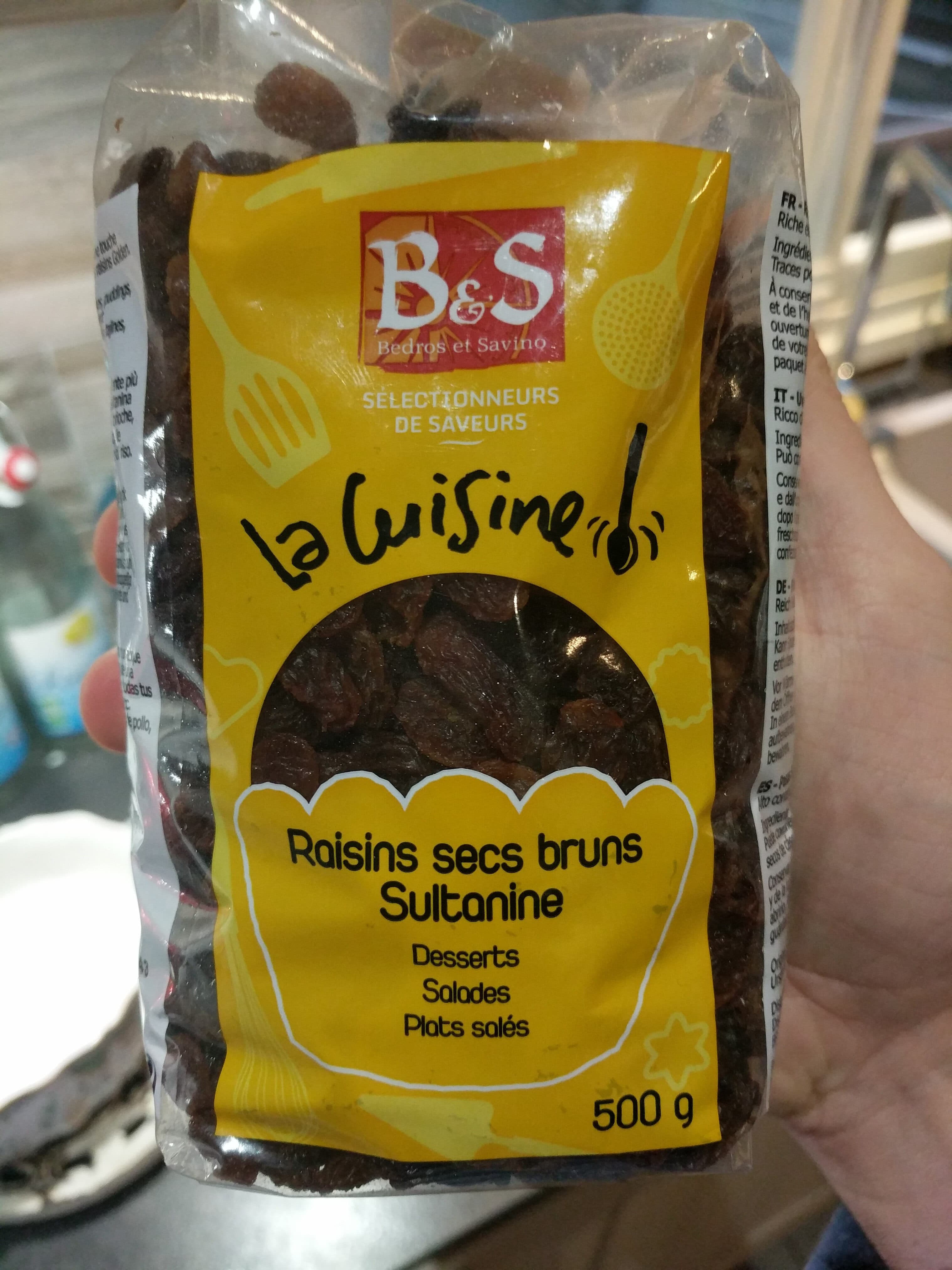 Bedros & Savino Raisins secs bruns Sultanine packshot