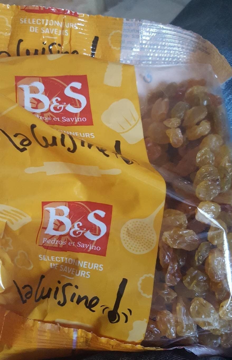 Bedros Et Savino Raisin Golden B &S Sachet packshot
