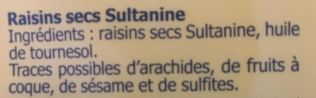 Bedros Et Savino Raisin Sultanine B &S Sachet packshot