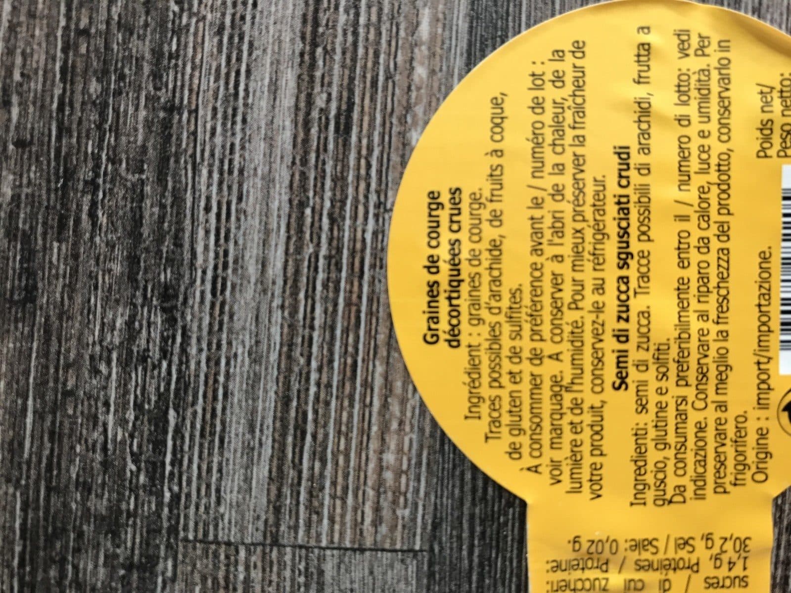 B'S Graines de Courge décortiquées packshot