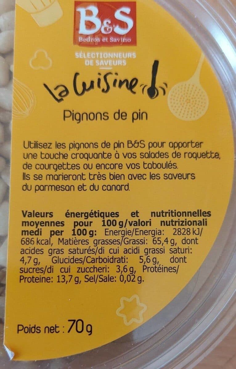 Bedros et Savino Pignon De Pin packshot