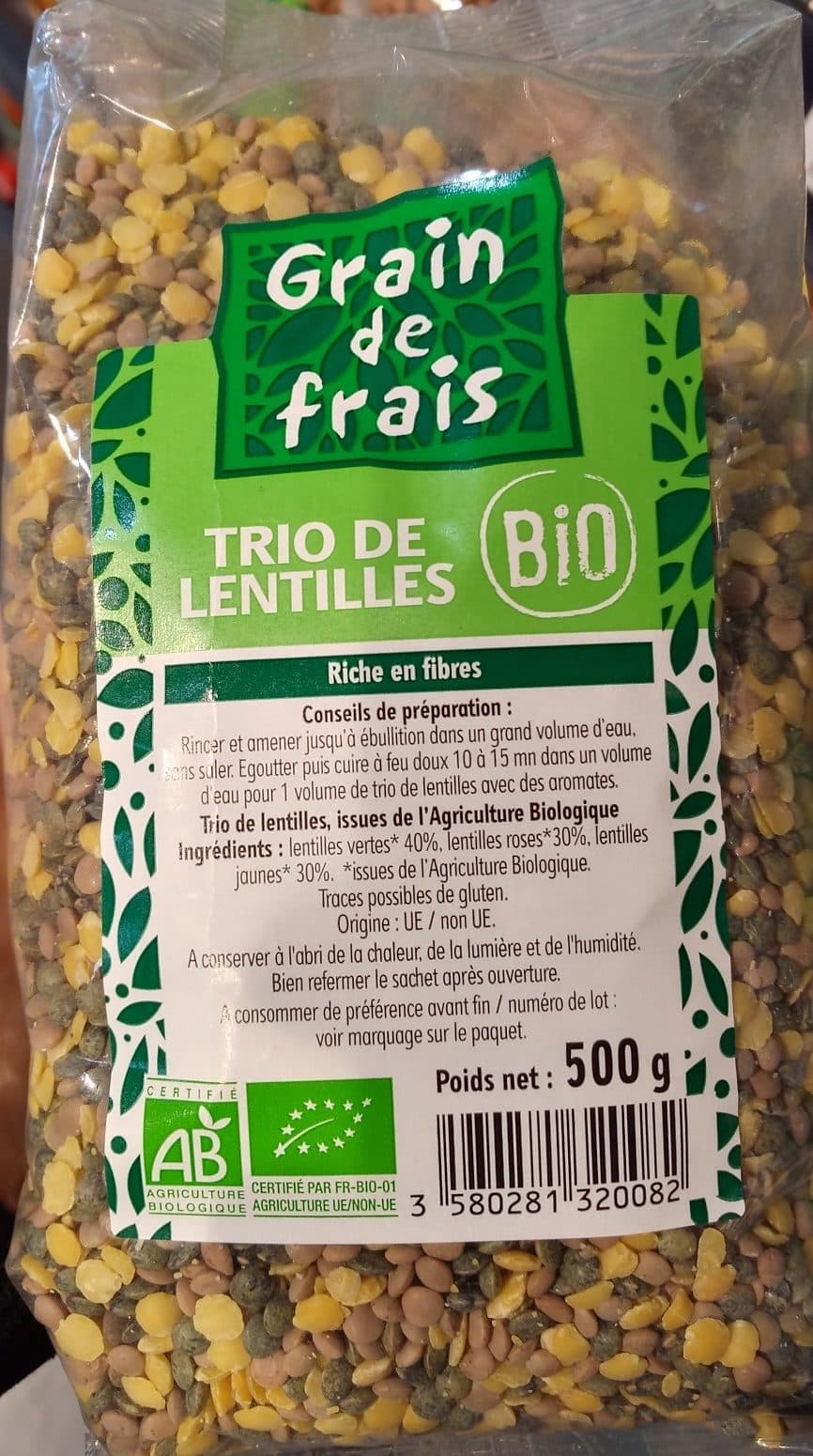 Grain de Frais Trio de lentilles packshot
