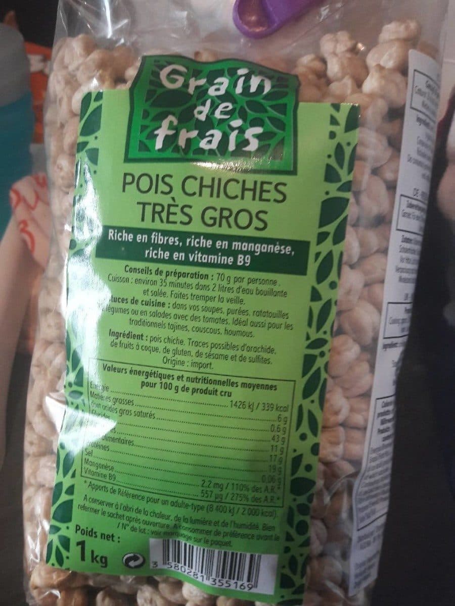 Grain De Frais Pois chiche très gros packshot