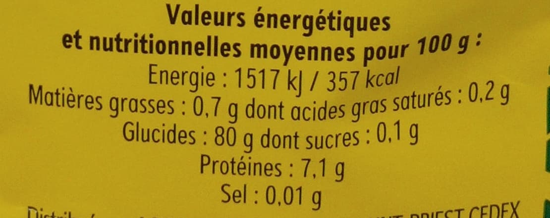 Grain de frais Riz Surinam packshot