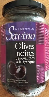 Savino Olives noires denoyautées à la grecque packshot