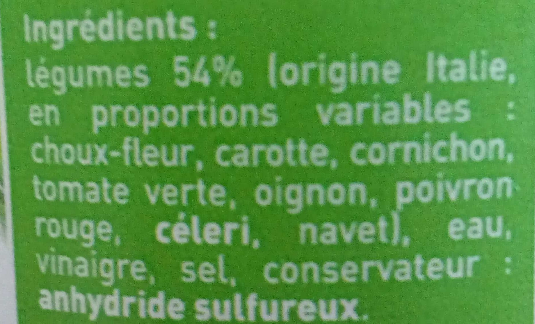 Gustadéa Variantes de légumes au vinaigre packshot