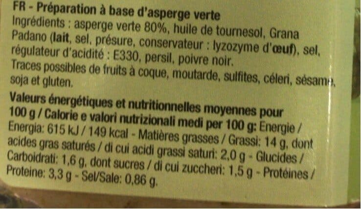 Les Saveurs De Savino Bruschetta d'asperges packshot